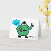 Verjaardag Kaart "Puddigan". (Gele Bloem)