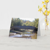 Verjaardag Kaart Railroad Bridge (Gele Bloem)