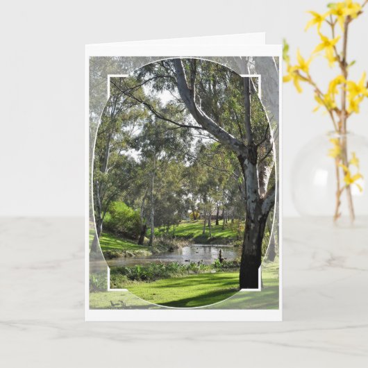 Verjaardag Kaart - River Torrens Zuid-Australië (Gele Bloem)