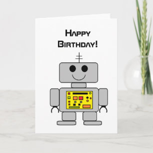 Verjaardag Kaart "Robot"
