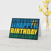 Verjaardag Kaart Rwandese vlag (Gele Bloem)