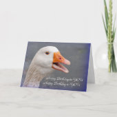 Verjaardag Kaart: Singing Goose Kaart (Voorkant)