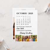 Verjaardag Kaart |  tekst en foto (Voorkant / Achterkant in situ)