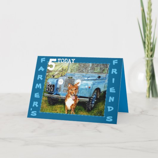 Verjaardag Kaart van Boerenvrienden (Voorkant)