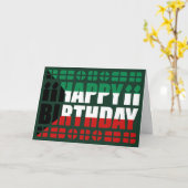 Verjaardag Kaart van de Koeweitse vlag (Gele Bloem)