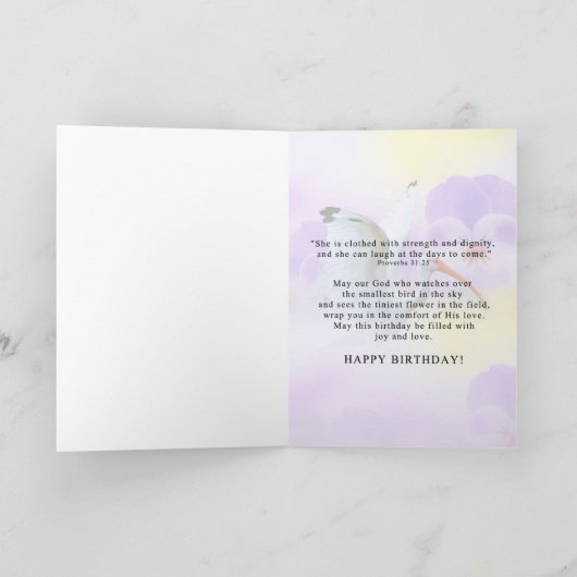 Verjaardag Kaart van de vrouw van de pastoor (Binnen)