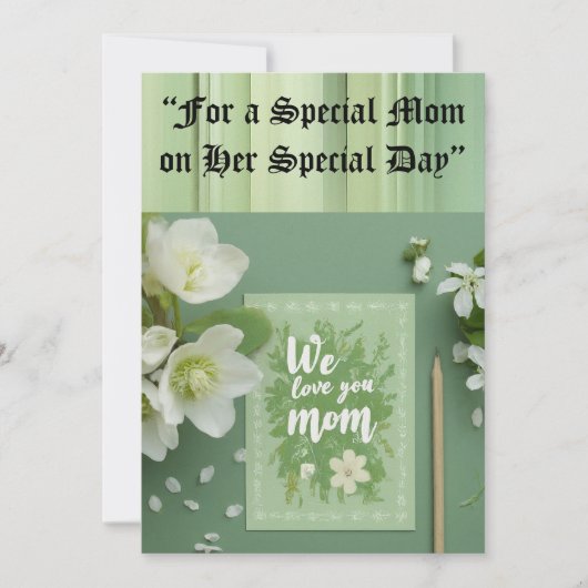 Verjaardag Kaart van mama (Voorkant)