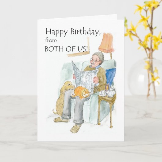 Verjaardag Kaart van ons beiden (Gele Bloem)