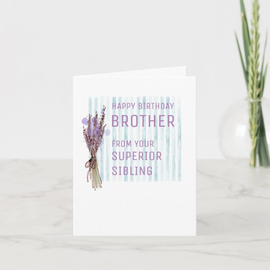 Verjaardag Kaart voor broer of zus (Voorkant)