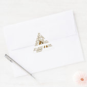 Verjaardag Kaart voor een Christelijke vriend Driehoek Sticker (Envelop)