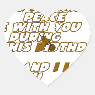 Verjaardag Kaart voor een Christelijke vriend Hart Sticker