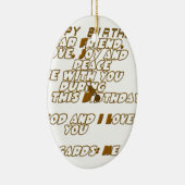 Verjaardag Kaart voor een Christelijke vriend Keramisch Ornament (Rechts)