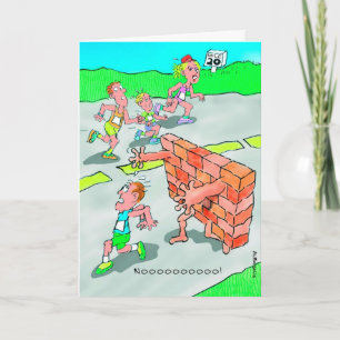 Verjaardag Kaart voor Marathonloper - Don't Hit Th