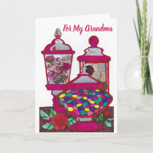 Verjaardag Kaart voor oma - Jelly Bean 1