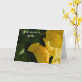 Verjaardag Kaart voor peetdochter (Gele Bloem)