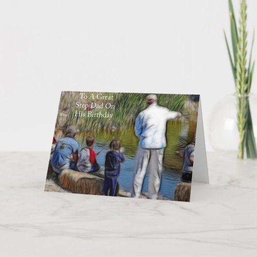 Verjaardag Kaart voor Step Dad (Voorkant)