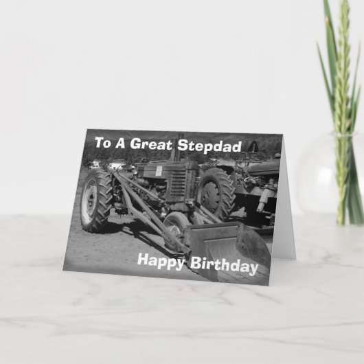Verjaardag Kaart voor Stepdad (Voorkant)