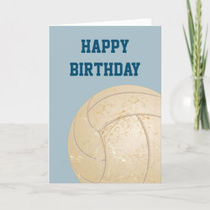 Verjaardag Kaart voor volleybalspelers en fans