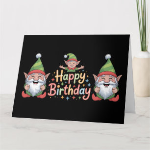 Verjaardag Kabouter en Elf Ontwerp Kaart