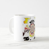 Verjaardag Kaleidoscope Art Print Koffiemok (Voorkant links)