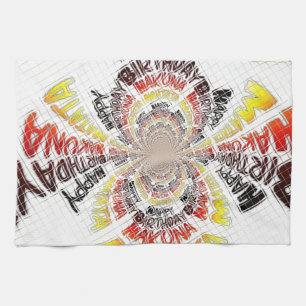 Verjaardag Kaleidoscope Art Print Theedoek