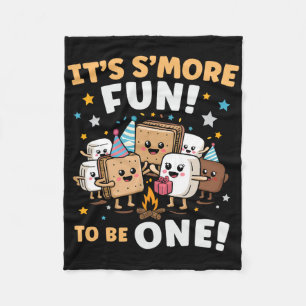 Verjaardag Kampvuur Marshmallow Het is leuker om é Fleece Deken