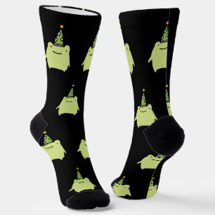 Verjaardag Kawaii Groene Kikker - Cute Feest Patro Sokken