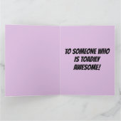 VERJAARDAG KIKKER GRAPPIGE WENSKAARTEN KAART (Binnen)