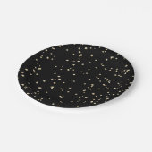 Verjaardag kind Black Gold Glitter Papieren Bordje (Gekanteld)