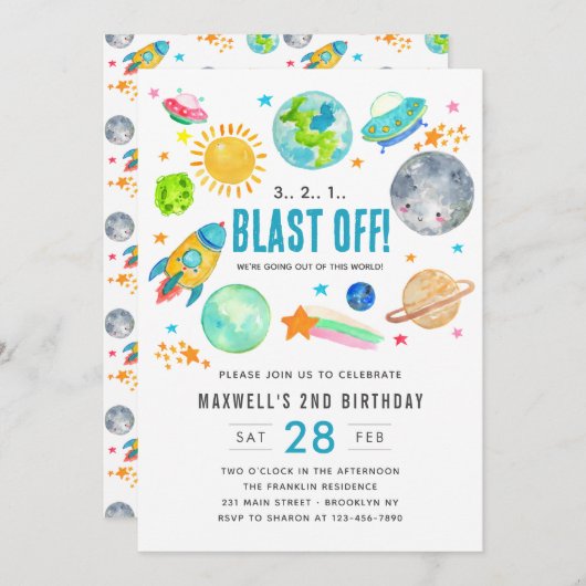 Verjaardag Kind buitenruimte afgebroken Kaart (Voorkant / Achterkant)