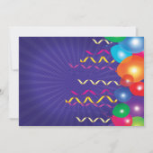 Verjaardag Kinder Feestflyer Kaart (Achterkant)