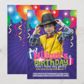 Verjaardag Kinder Feestflyer Kaart (Voorkant / Achterkant)