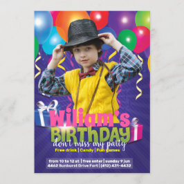 Verjaardag Kinder Feestflyer Kaart