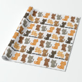 Verjaardag Kitten Collectie Cadeaupapier (Uitgerold)