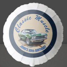 Verjaardag Klassieke Groene Spier Auto