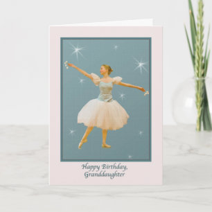 Verjaardag kleindochter, balletdanseres kaart