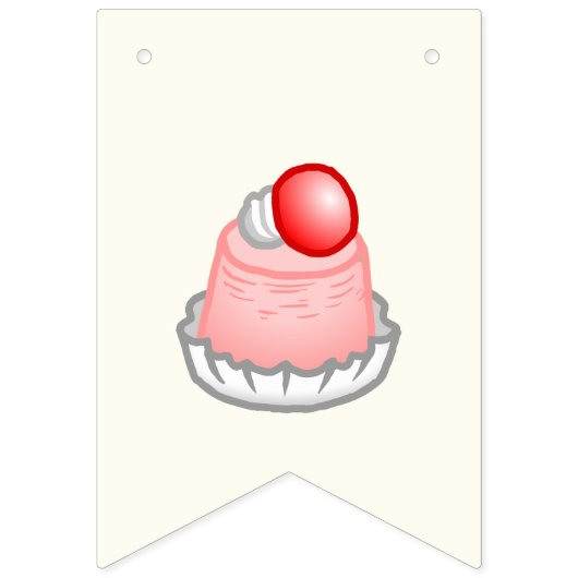 Verjaardag kleine taarten vlaggetjes (Eerste vlag)