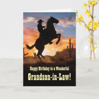 Verjaardag kleinkind schoonzoon Westerse Cowboy