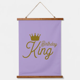 Verjaardag Koning Kroon Verjaardagsbanner – Konink Hangend Wandkleed