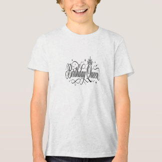 Verjaardag Koningin Matching Aangepaste Team Cadea Tri-Blend Shirt