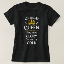 Verjaardag Koningin; zing mijn glorie - kleur T-shirt