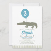 Verjaardag krokodillenballon Kind Kaart (Voorkant)