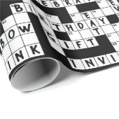 Verjaardag kruiswoordpuzzel spel cadeaupapier (Rol Hoek)