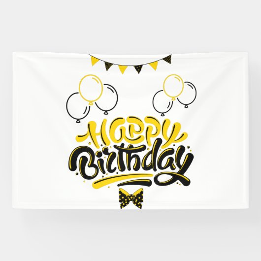 Verjaardag Leuk 4x6 Vinyl Banner (Horizontaal)