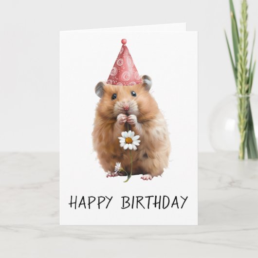 Verjaardag lieve hamster kaart (Voorkant)
