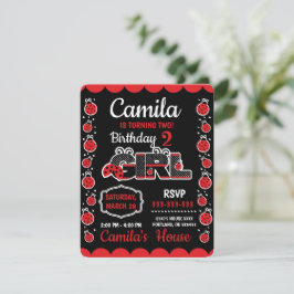 Verjaardag Lieveheersbeestje ontwerp Uitnodiging