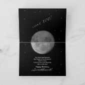 Verjaardag - LIEVERD - STERREN/UNIVERSUM Kaart (Binnen)