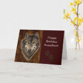 Verjaardag, lieverd, wolf, wolven, dier, Natuur, Kaart (Gele Bloem)