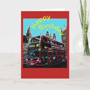 Verjaardag Londense bus Kaart