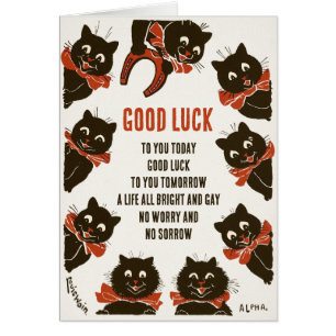 Verjaardag Louis Wain Veel succes katten CC0166 Ka